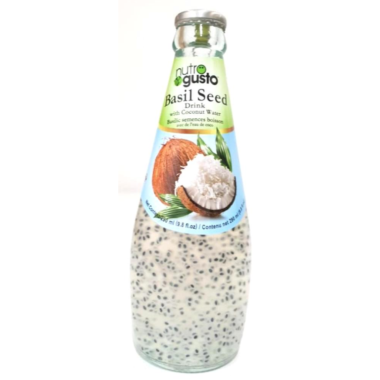 Nutrogusto Basil Seeds with Coconut Juice 290mlx24 Premier