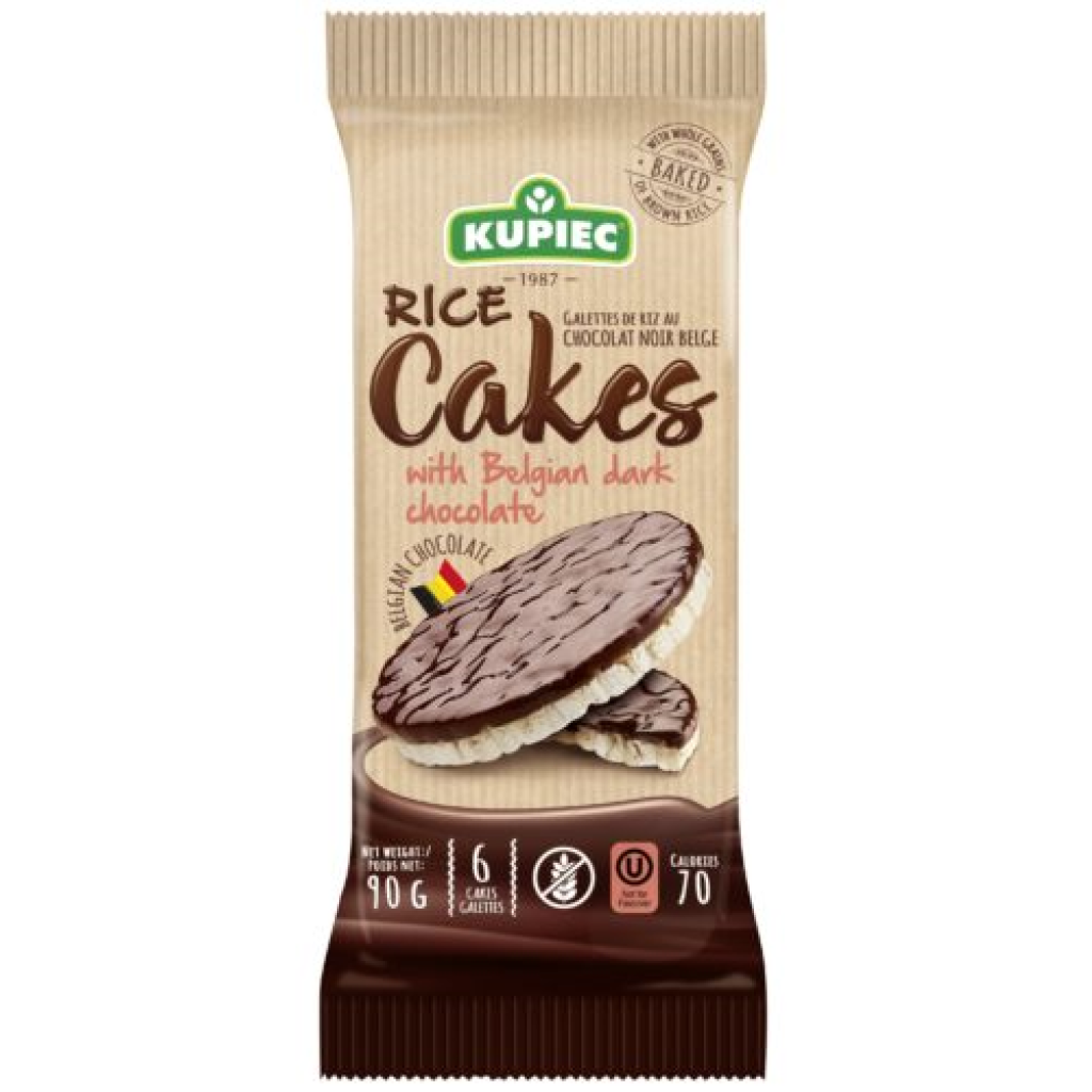 Kupiec Rice Cakes with Dark Chocolate 90gx16 Premier Polmarex