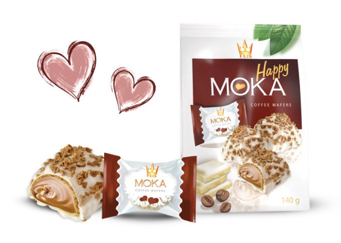 Flis -  Happy Moka Coffee Wafer Bag 140gx10