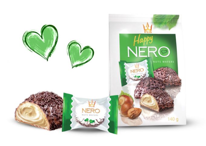 Flis -  Happy Nero Nut Wafer Bag 140gx10