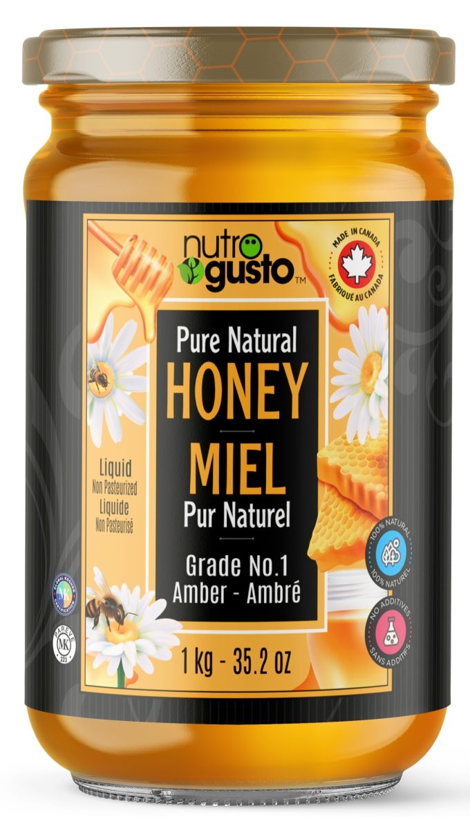 NutroGusto - Pure Natural Honey 1kgx12