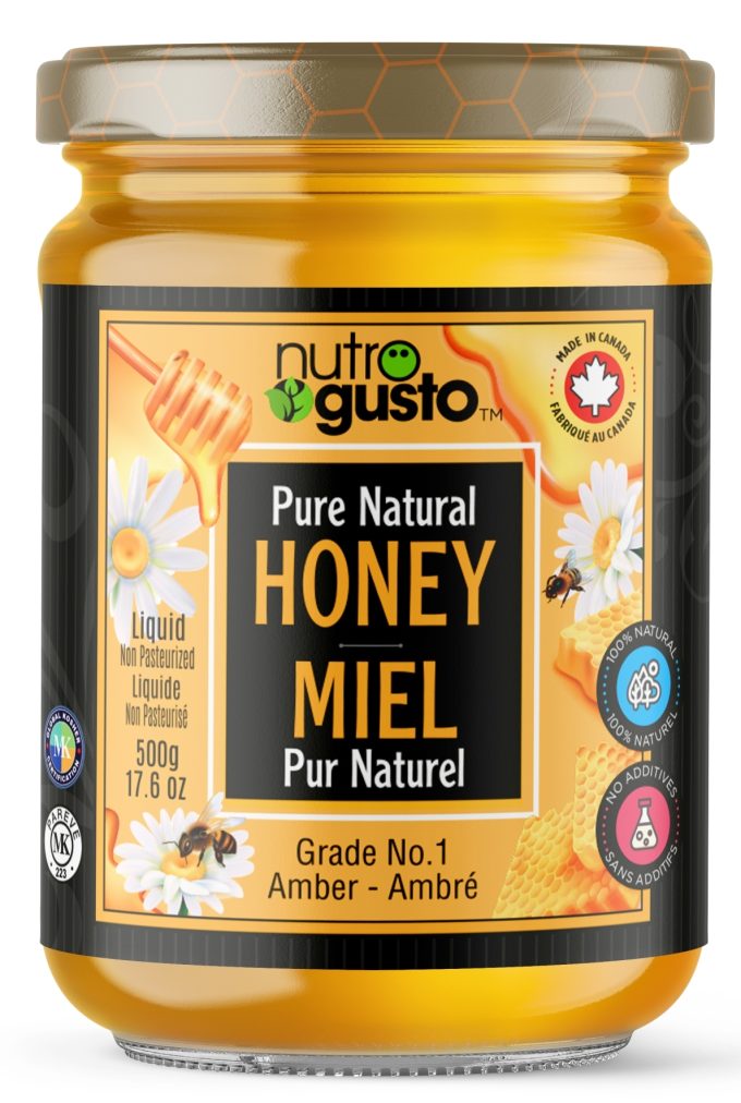 NutroGusto - Pure Natural Honey 500gx12