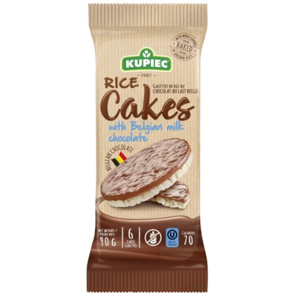 Kupiec Rice Cakes with Milk Chocolate 90gx16 Premier Polmarex
