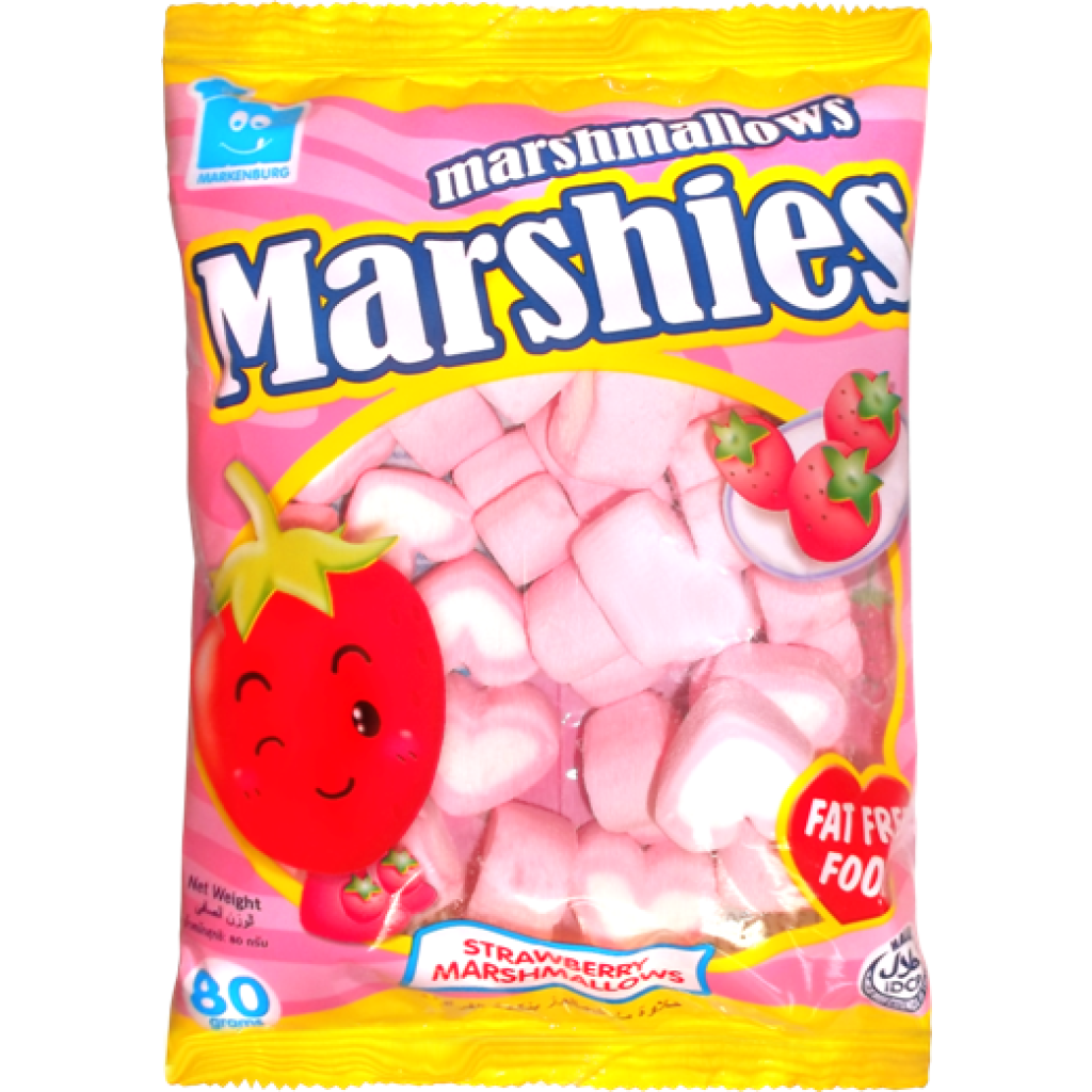 Marshies Strawberry Marshmallows 80g Premier Polmarex
