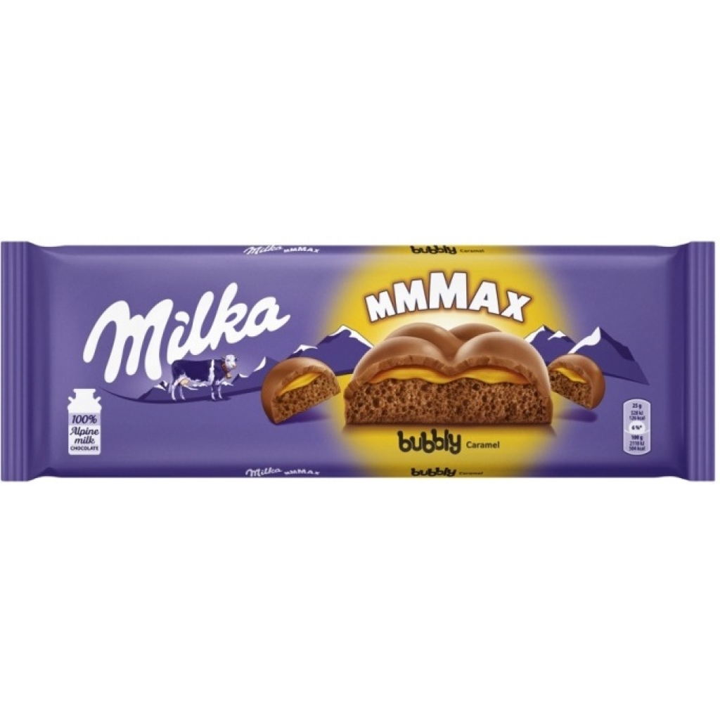 Milka Chocolate Bubbly Caramel 250gx10 Premier Polmarex