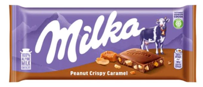 Milka -  Peanut Crispy Caramel 90gx24