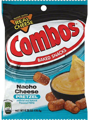 Combos - Pretzel Nachos Cheese 178gx12 Bag - Premier Polmarex
