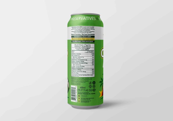 NutroGusto - Pure Coconut Water Juice 490mlx24