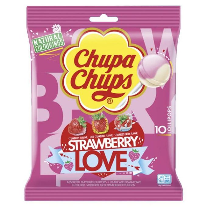 Chupa Chups - Strawberry Lovers 120gx12