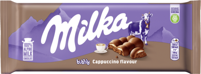 Milka -  Chocolate Bubbly Cappucino 97gx12