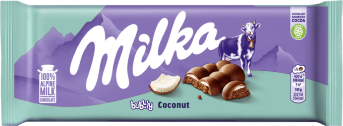 Milka -  Chocolate Bubbly Coconut 97gx12
