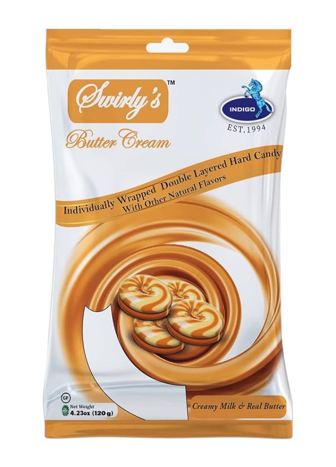SWIRLY'S - Butter Cream Candy 120gx16