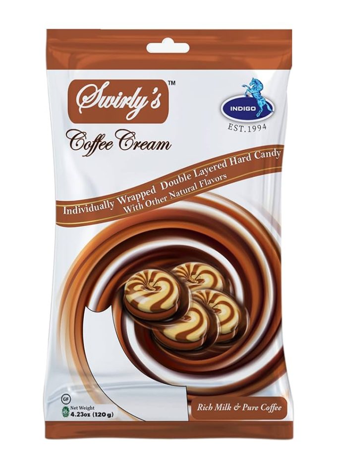 SWIRLY'S - Coffee Cream Candy 120gx16