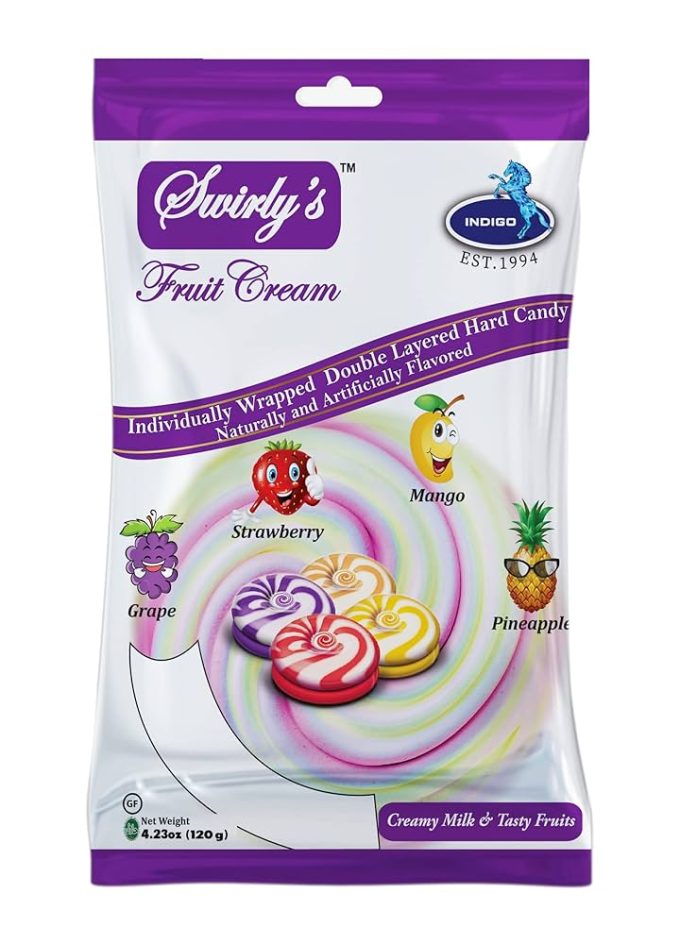 SWIRLY'S - Fruit Cream Candy 120gx16