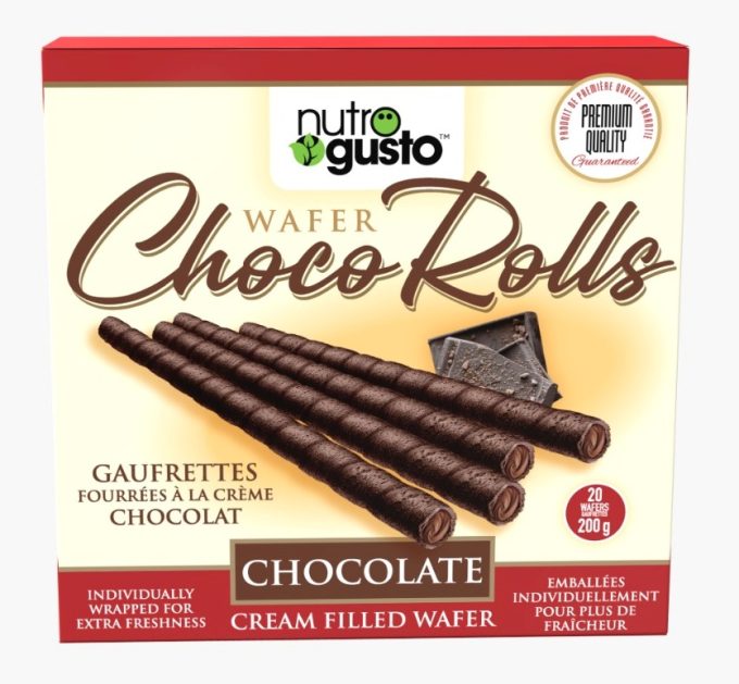 NUTROGUSTO - Chocolate Wafer Roll 200gx20