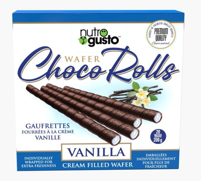 NUTROGUSTO - Vanilla Wafer Roll 200gx20